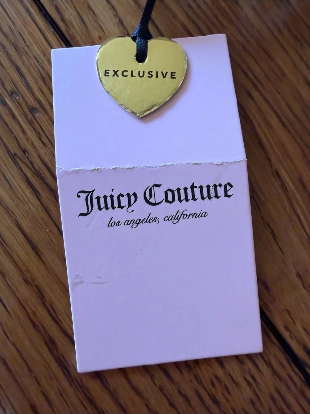 Juicy Couture Hot Pink Embossed Heart Cosmetic Bag with Heart Charm